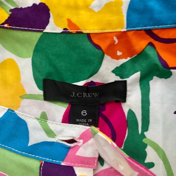 Like new, J.Crew (not factory) Floral Midi Ruffle-Hem Dress 😍 - Picture 5 of 7